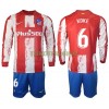 Original Trikotsatz Atlético Madrid Koke 6 Heimtrikot 2021-22 Langarm Für Kinder